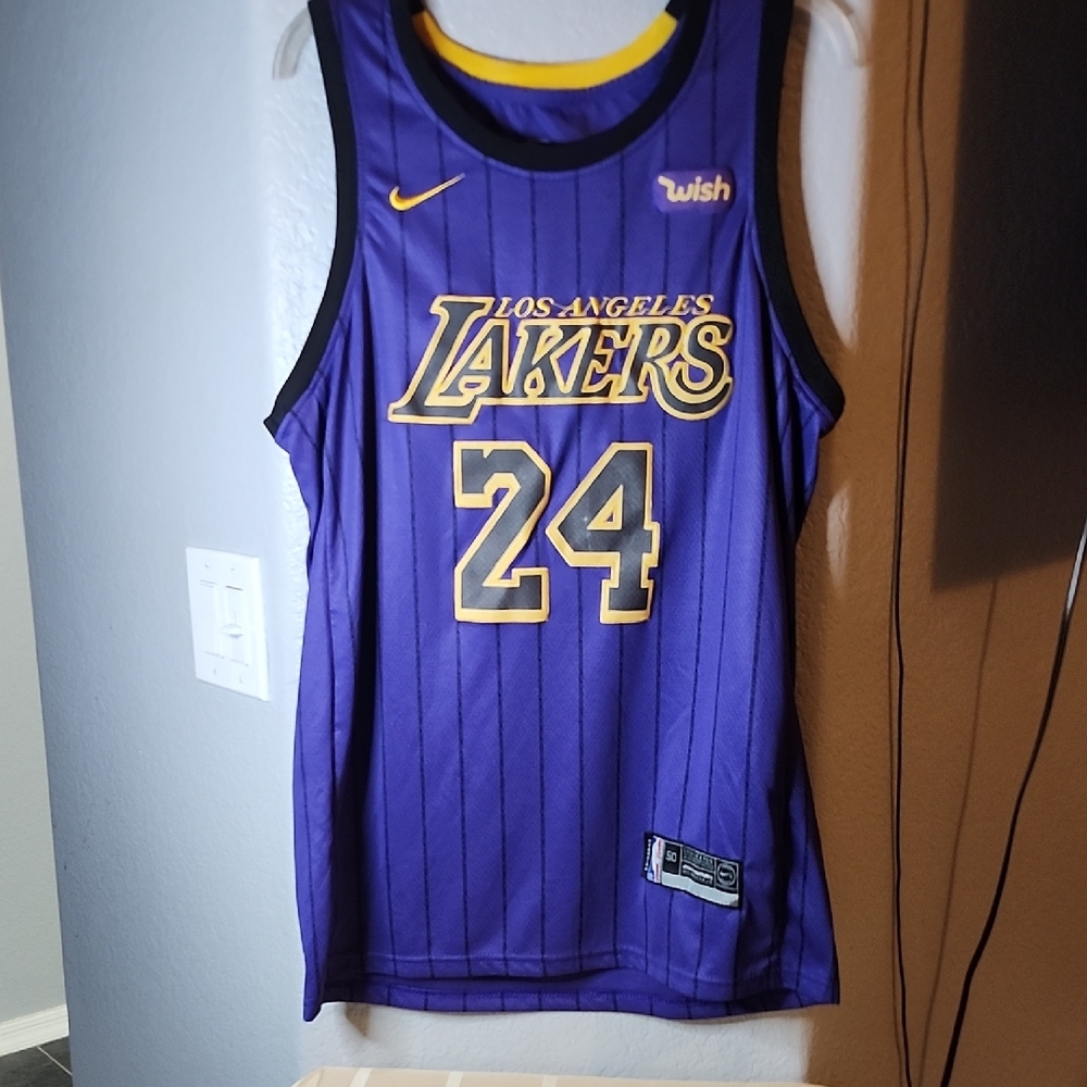 Nike Kobe Bryant #24 Authentic Wish/Swingman City Edition Jersey